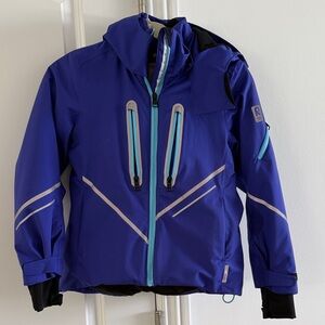 Kids Waterproof Blue Ski Jacket